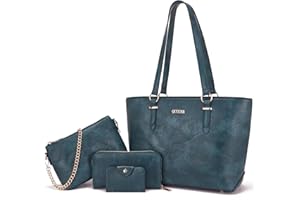 Qiyuer Women Purses Handbags Wallet Sets Shoulder Bags Top Handle Satchel Tote Purse Work Bag Set With Matching Wallet 3pcs
