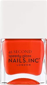 Nails.INC 45 Second Speedy Gloss Piccadilly Orange 14 ml Vegan Nail Polish