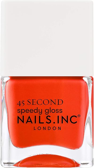 Nails.INC 45 Second Speedy Gloss Piccadilly Orange 14 ml Vegan Nail Polish