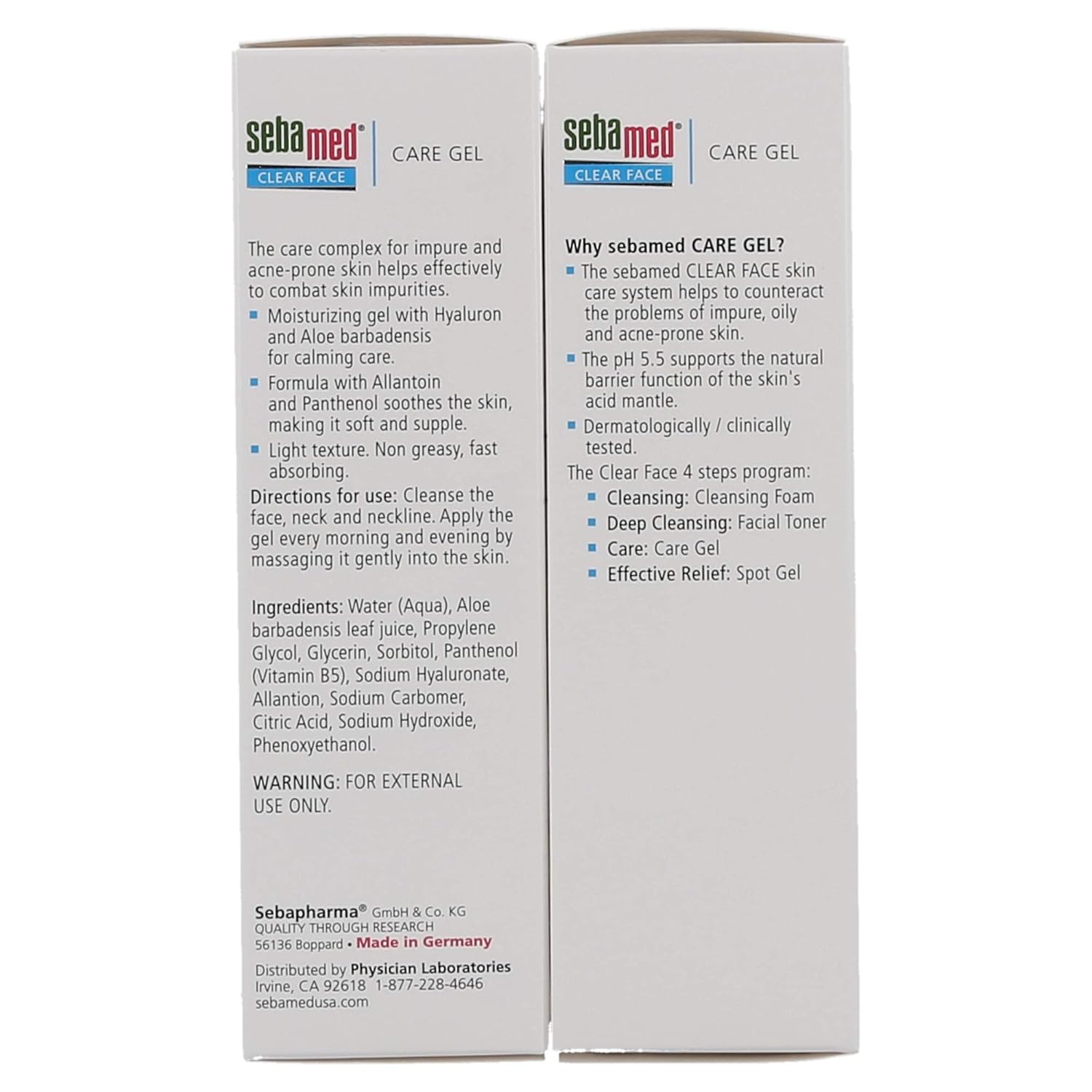 Amazon Com Sebamed Clear Face Care Gel 50ml Pack Of 2 Beauty