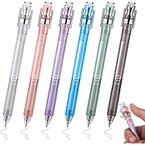 4 PCS Fidget Pen Set - Rotating Gel Pens With 0.5mm Black Ink For Writing & Stress Relief
