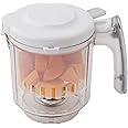 Replacement Stirring Cup & Blade with Steaming Basket for EVLA'S Baby Food Maker - White