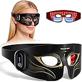 Viconor Red Light Therapy for Eyes, Infrared Red Light Therapy for Eye Bag | 630nm Red Light &amp; 850nm Infrared Red Light Therapy Device for Wrinkles, Red Light Eye Mask with Rechargeable Remote