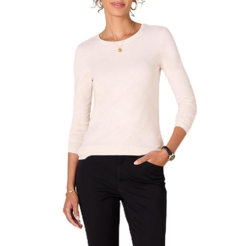 Amazon Essentials Women's Regular-Fit Long-Sleeve Crewneck T-Shirt (Available in Plus Size), Oatmeal Heather, 3X