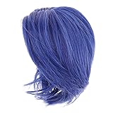 MagiDeal 1/3 Male BJD Blue Medium Straight Hair Wig