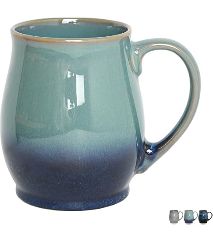 Amazon.com: Bosmarlin Extra Large Ceramic Coffee Mug, 26 Oz, Dishwasher and  Microwave Safe, Big Oversized Tea Cup, Reactive Glaze (Deep Blue) : Home &  Kitchen