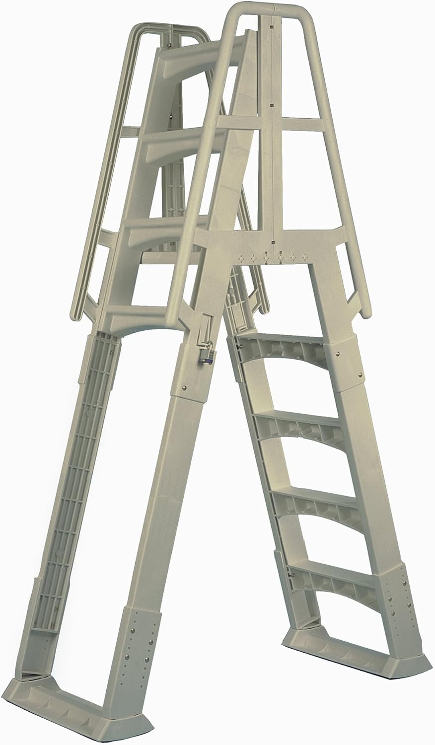 Vinyl Works NE120T Premium Frame Above Ground Pool Ladder, Taupe : Garden & Outdoor