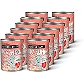 Evanger's Against The Grain Nothing Else! 100% Salmon Dog Food – 12 Count, 11 oz Each – Single-Ingredient Meatball Texture in Natural Broth – Wet Dog Food – Grain & Gluten Free