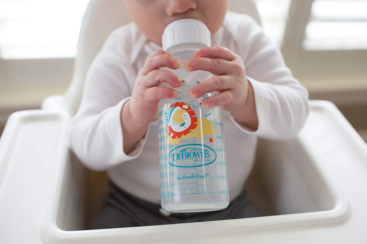 Dr. Brown's Options+ Sippy Spout Baby Bottles, Fox & Lion, 8 Ounce, 2 Count : Baby