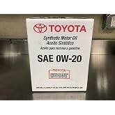 TOYOSPEED LLC FIT for Toyota Synthetic Motor Oil SAE 0W-20 Set 5 quarts