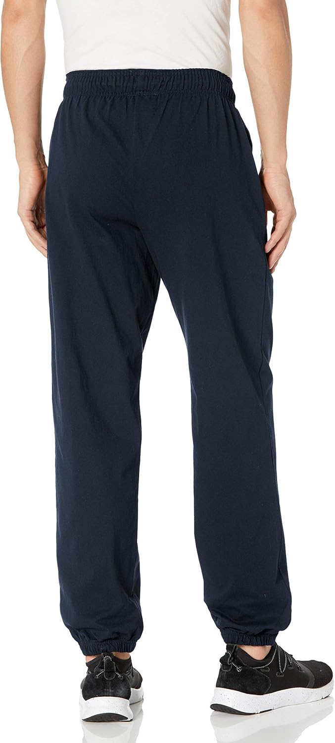Champion Men's Closed Bottom Light Weight Jersey Jogger: Clothing