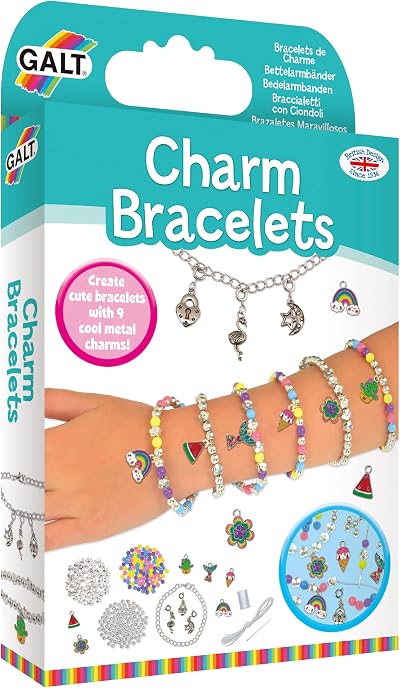 Galt Charm Bracelets Fun Bracelet Kit with Beads and Charms 8+