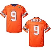 MESOSPERO Youth Bobby Boucher Jersey 9 The Waterboy Sandler 50th Anniversary Movie Football Jersey for Boy's Girl's Orange