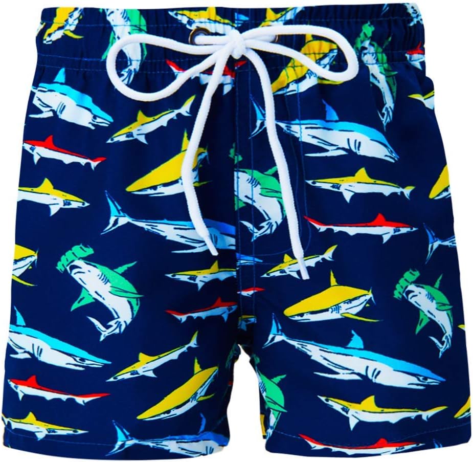 FanientBoys 3D Printed Funny Swim Trunks Quick Dry Beachwear Sports Running Swim Board Shorts 3-12Y