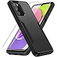 Warsia for Samsung Galaxy A03S Case, Galaxy A03S Case with Screen Protector [Military Grade Drop Tested] Heavy-Duty Tough Rugged Shockproof Protective Case for Samsung A03S, Black