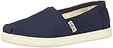 TOMS Classic Alpargata Sneaker, Navy Canvas, 6 US