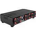 KUNOVA (TM) 4 Channel Speaker Selector Multi-Zone Audio Home Surround Sound Control with Impedance Protection