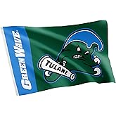 Desert Cactus Tulane University Flag Green Wave Banners 100% Polyester Indoor Outdoor 3x5 feet Flags (Team Name)