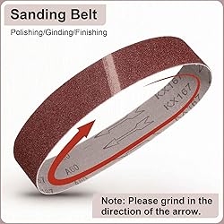 HARFINGTON 4 x 24 Inch Sanding Belts, 24 Pcs 80