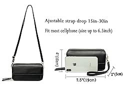 Women Crossbody Wallet RFID Blocking Cell Phone