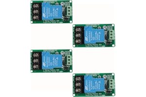 DIANN 4pcs 12V 30A 1-Channel Relay Module High Low Level Trigger with Optocoupler Isolation Load DC 30V AC 250V 30A for PLC Automation Equipment Control Industrial Control