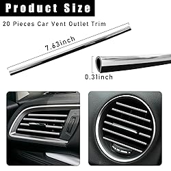 Kewucn 20 PCS Car Air Conditioner Vent Decorative