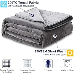 OMYSTYLE 80''x87'' Weighted Blanket Queen Size for