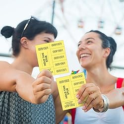 Kosiz 504 Sheets 5 Bid Raffle Ticket with Different