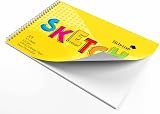 Silvine A4 Sketch Pad 40 Sheets 100gsm Twin Wire Landscape 210 x 297mm view 5