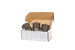 Beeswax Gifts 100% Beeswax Candles Set of 3 Colored