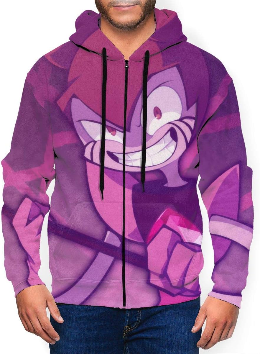 Steven Universe Spinel Men's Hoodie with Zip Pocket Hoodies Casual Sports CoatL Black