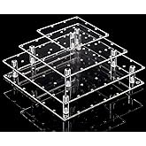 YestBuy Cake Pop Display Stand For Drying, 56 Hole Cake Pop Holder , 3 Tiered Lollipop Holder For Party Candy Bar Dessert Table