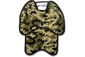 Hen Saver Hen Apron/Saddle, Double Strap w/Fixed Shoulder Protector – Durable Premium Protection, Hand-Sewn, 100% Cotton, 3 Layers Thick, Protection for Feather Loss & Injuries - Camo, Large
