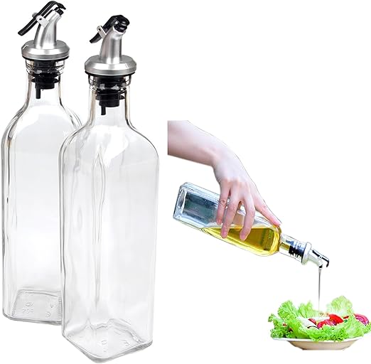 Olive Oil And Vinegar Dispenser Cruet Pourer Bottle 500ml Kitchen