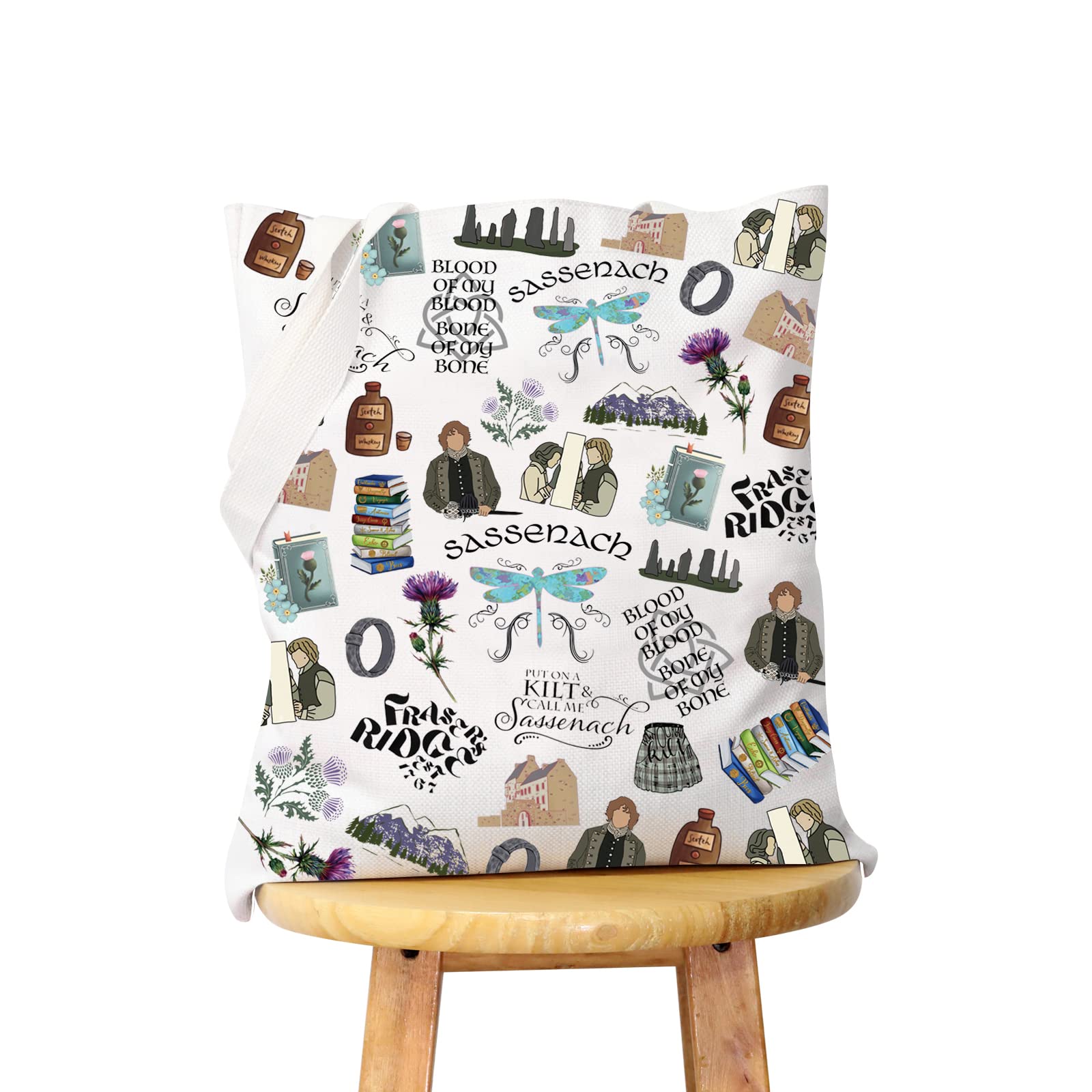 KUIYAI TV Series Shows Gift Sassenach Gift Put On A Kilt and Call Me Sassenach Shopping Bag
