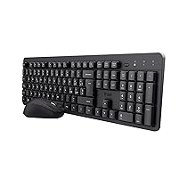 Trust Ymo II Set Tastiera e Mouse Wireless Silenziosi Italiano QWERTY, Tasti a Profilo Ribassato, Resistente agli Sversamenti, Unico Ricevitore USB, Kit Senza Fili per PC, Laptop, Mac, Windows – Nero