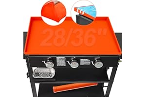 GLOSHOOTING 36 Inch Griddle Cover for Blackstone Grill, 【Upgraded Full-Coverage】 Silicone Griddle Mat, Protector Accessories Kit for BBQ Grill from Rodents, Insects, Debris, and Rust