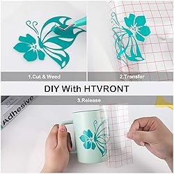HTVRONT Turquoise Permanent Vinyl - 12" x 14 FT