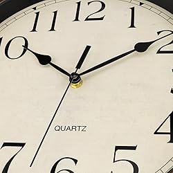 Foxtop 14 Inch Wall Clock Battery Operated Silent