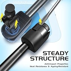 Set of 2 Rear Window Glass Lift Supports Struts