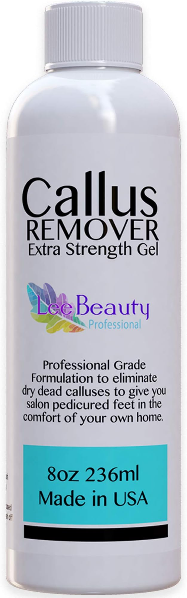 8oz Callus Remover gel for feet for a professional pedicure. Better results than, foot file, pumice stone, foot scrubber, foot buckets & callus shaver. Rid ugly callouses from feet in minutes!