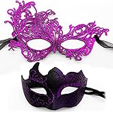 Masquerade Masks for Women Men Couple Lace Eye Mask for Venetian Carnival Halloween Party Ball Prom Costume Mardi Gras