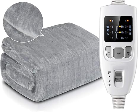 Amazon 電気毛布ダブルベッドデュアルコントロールサーマルブランケット ソフトヒートウォームスローオーバーブランケット デジタルリモートタイマーと4つのヒート設定付き ファミリーcに適しています 180 150cm ブランケット 毛布 オンライン通販