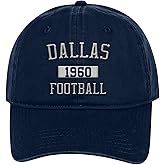 Dallas Classic Vintage Embroidered Hat Cap for Men Women - Adjustable Navy