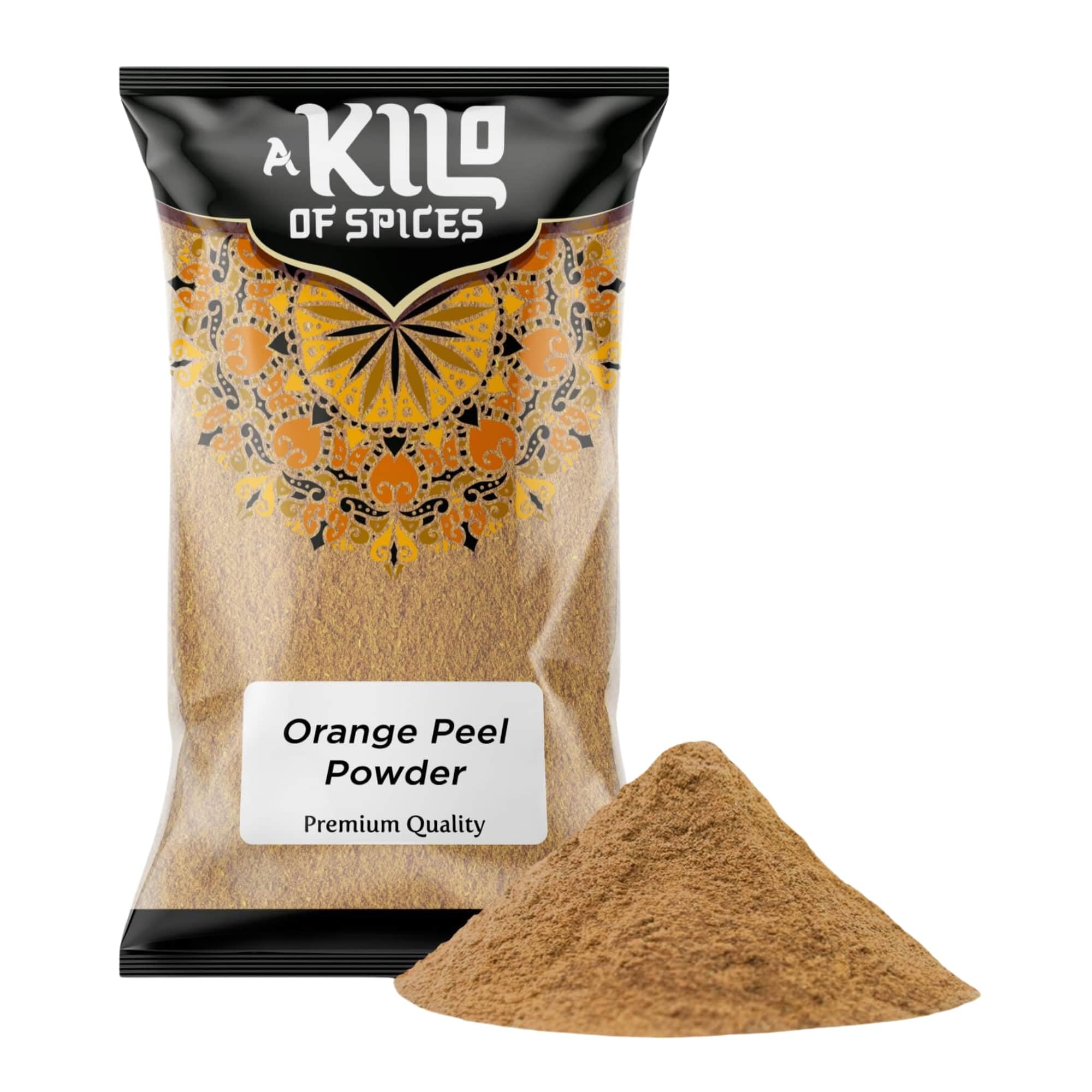 A Kilo Of Spices | Orange Peel Powder 1Kg | Experience the Magic of Orange Peel Powder for Your Beauty Routine | Vitamin C Boost – Ideal for Face Masks, Skin Care