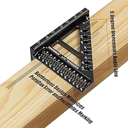 TOOLCOOL 3D Multi-Angle Measuring Ruler Woodworking
