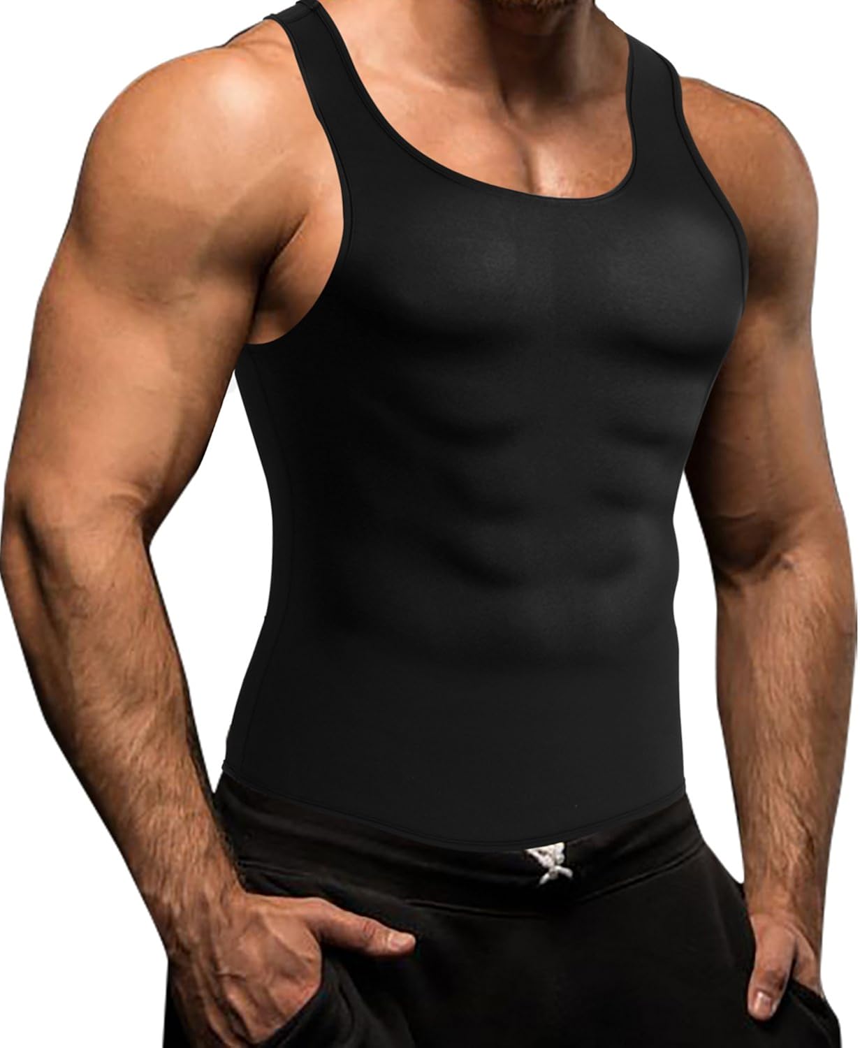 mens waist trainer shirt