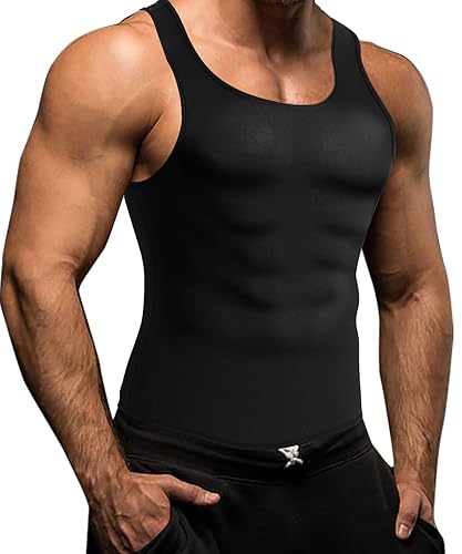 Men Waist Trainer Corset Vest Hot Neoprene Body Shaper Tank Top