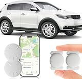 ZITTZ Mini GPS Tracker for Vehicles No Monthly Fee,GPS Car Tracker,Hidden Car Tracker with Magnetic Case,Real Time Car GPS Tracker Work with Apple Find My(iOS Only) (White,2PCS)