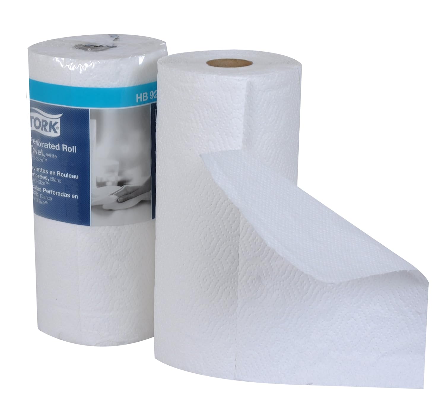 Tork HB9201 Handi-Size Perforated Paper Roll Towel, 2-Ply, 11" Width x 6.75" Length, White (Case of 30 Rolls, 120 Per Roll, 3,600 Towels): Industrial & Scientific